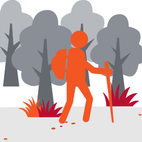 hiker, outdoors
