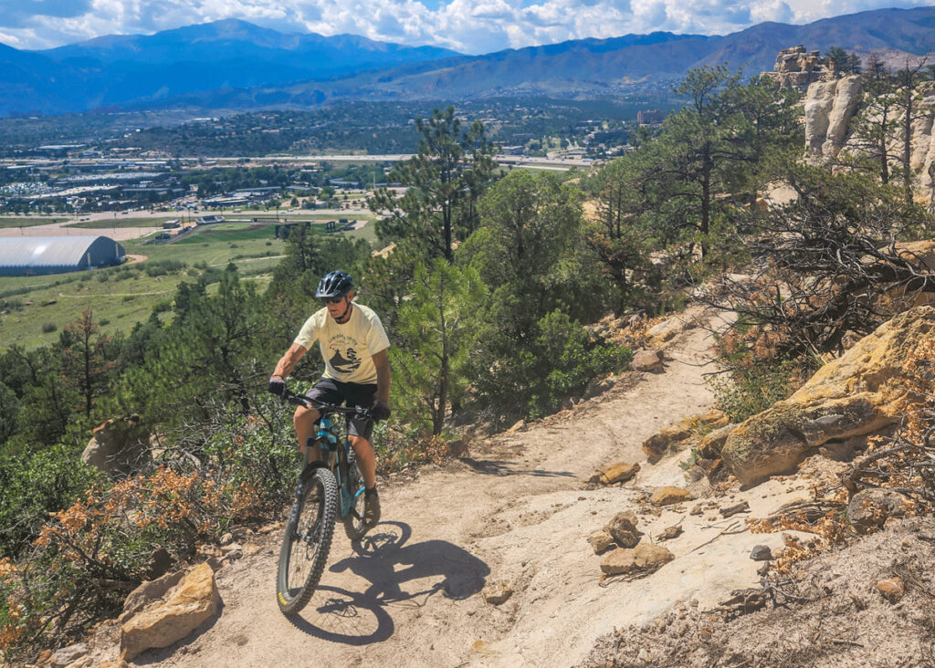 Mountain Biker on Colorado Trail